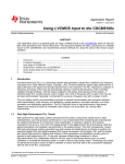 Using LVCMOS Input to the CDCM6100x