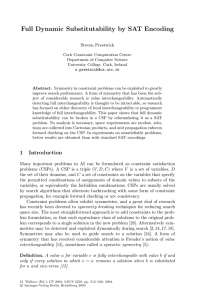 LNCS 3258 - Full Dynamic Substitutability by SAT Encoding