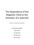 The Dependency of the Magnetic Field on the Diameter of a