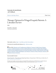 Therapy Options for Winged Scapula Patients: A Literature