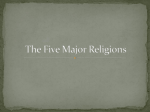 The Five Major Religions