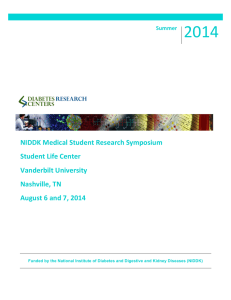 NIDDK Medical Student Research Symposium Student