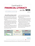 FINANCIAL LITERACY on the WEB - Center for Retirement Research