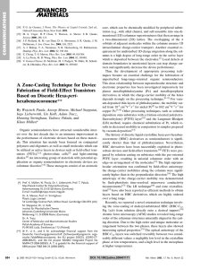 A Zone-Casting Technique for Device Fabrication of Field