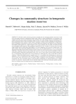 Changes in community structure in temperate marine reserves