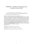 COMP20012. Algorithms and Data Structures: Laboratory Exercises