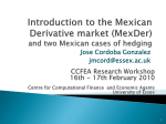 Introduction to the Mexican Derivative market (MexDer)