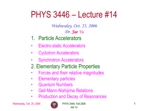 PHYS 1443 – Section 501 Lecture #1