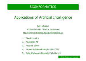 Applications of Artificial Intelligence