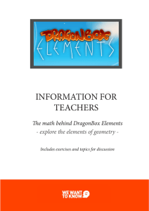 information for teachers