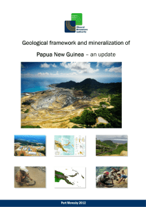 Geological framework and mineralization of Papua New Guinea