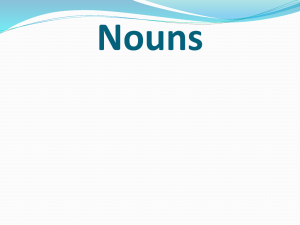 what are nouns? - Lakewood City Schools