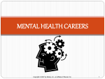 Careers in Mental Health Care