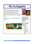 The Six Kingdoms - MsChristofersonGeneralScience