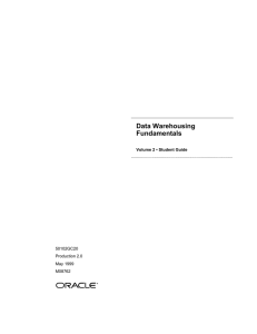 Data Warehousing Fundamentals