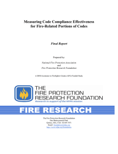 Measuring Code Compliance Effectiveness for Fire
