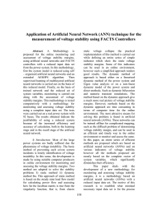 Application of Artificial Neural Network (ANN) technique for the