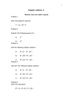 Complex numbers 2