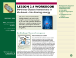 Glucose homeostasis in the blood (2) – un-storing energy