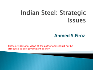 Report of Sub Group - Steel Furnace Association of India