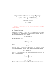 Lecture notes up to 08 Mar 2017