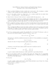 Math 107H Project: Random Variables and Probability Density