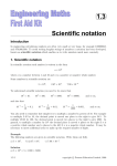 1.3 Scientific notation