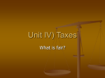 Unit IV Taxes