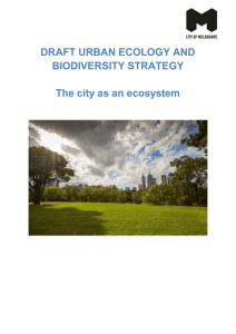 DRAFT URBAN ECOLOGY AND BIODIVERSITY STRATEGY The