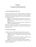 Chapter 1 Two-Body Orbital Mechanics 1.1