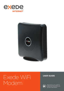 Exede WiFi Modem User Guide