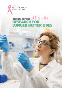 research for longer better lives - National Breast Cancer Foundation