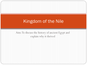 Kingdom of the NIle - Pleasantville High School