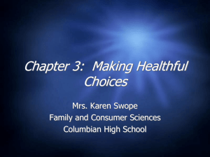 Chp. 3 Healthful Choices copy