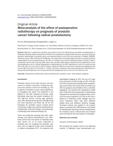 Meta-analysis of the effect of postoperative radiotherapy on