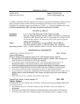 Resume - Tom`s Home Page