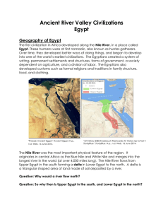 Ancient River Valley Civilizations Egypt