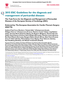 2015 ESC Guidelines for the diagnosis and management of