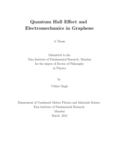 Quantum Hall Effect and Electromechanics in Graphene