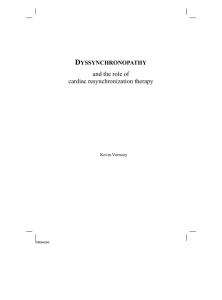 and the role of cardiac resynchronization therapy