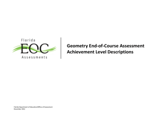 Geometry EOC Assessment - Florida Department Of Education