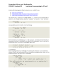 Practical 10 - OCaml 2 - Computing Science and Mathematics