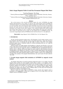 Static Airgap Magnetic Field of Axial Flux Permanent Magnet Disk