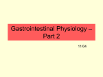 Gastrointestinal Physiology – Part 2