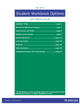 Student Workbook Options