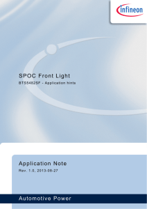 SPOC Front Light BTS5482SF - Application note