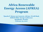 Africa Renewable Energy Access Grants Program (AFREA)