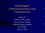 Background Report 1394b:Optoelectronic Data Communications