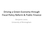 Driving a Green Economy through Public Finance and Fiscal Policy