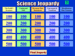 Plate Tectonics Jeopardy